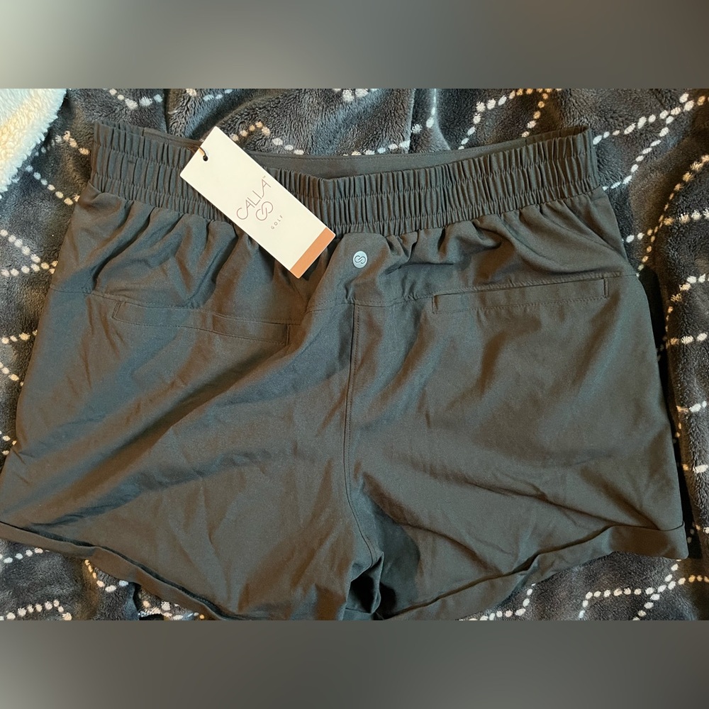 Alia Women's Dark Gray Athletic Golf Shorts